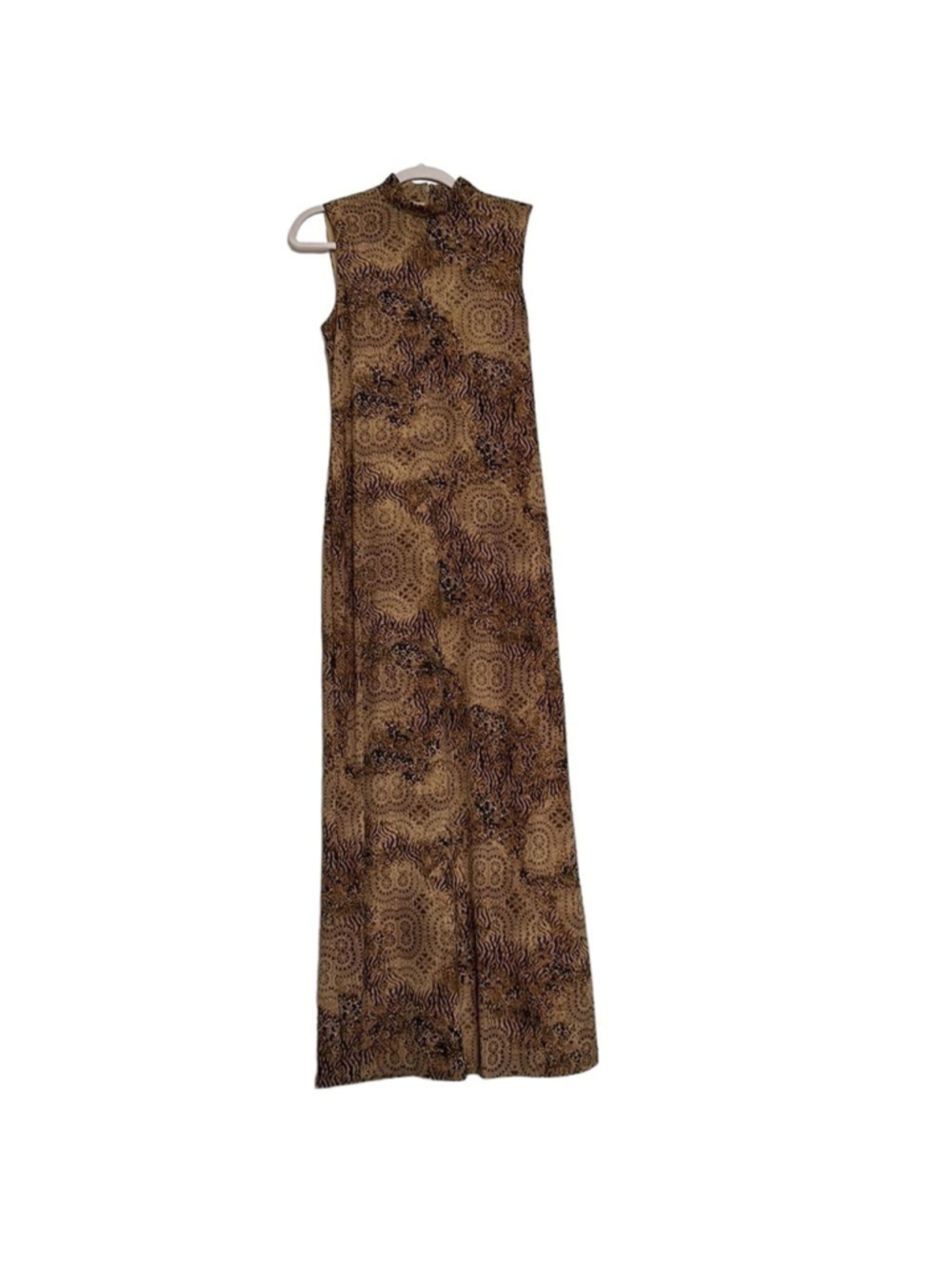 Joseph Ribkoff maxi full length dress animal print pattern mob wife luxury sz 10